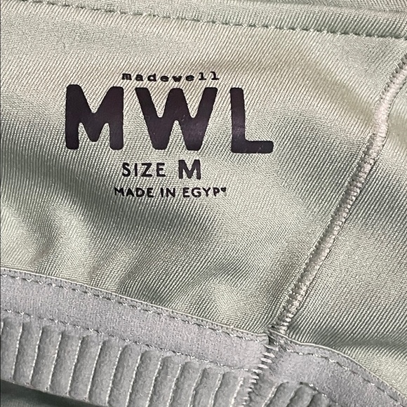Madewell 2.0 MWL Flex Fitness Dress NWOT Mint Green Size Med Strappy Criss Cross - Picture 5 of 11